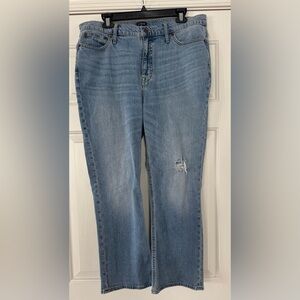 J. Crew women’s high rise flare crop denim jeans size 32 NEW